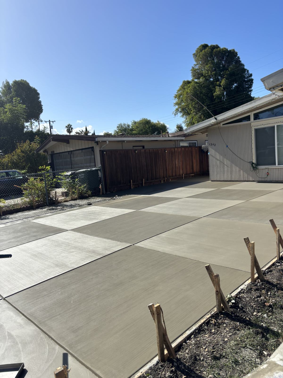 Concrete driveway panels